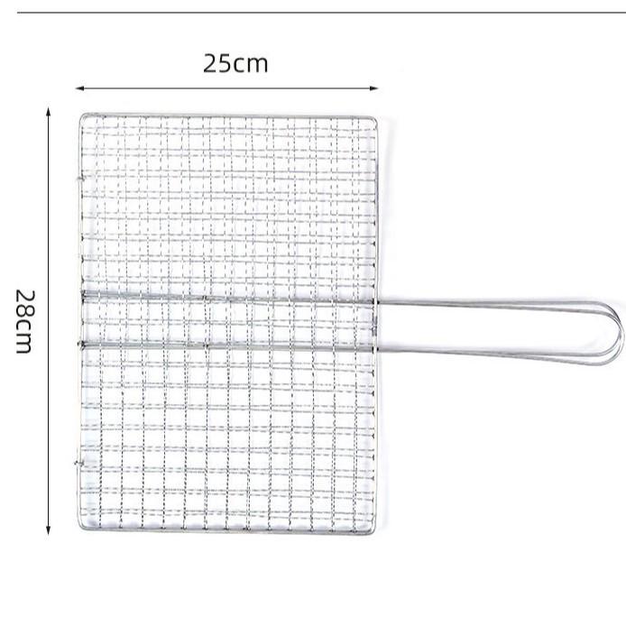 Stainless Steel BBQ Grill Mesh Clip for Outdoor Camping Vegetables & Fish