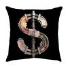 Luxury Home Decor Pillow Cover Car Living Room Sofa Cushion Cover Mechanical Style Letter Pattern Cushion Cover