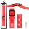 New GlacierX Silicone Air Dot Ice Red 22mm Smartwatch Strap