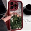 Foreign trade rose is suitable for iphone16pro mobile phone case Apple 1514 Japan and South Korea 13promax new 12x