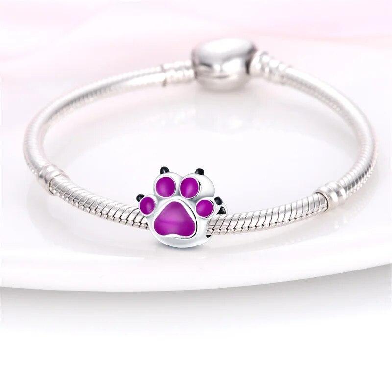 Two Pieces Copperplated Colorchanging Cute Claw Do It Yourself Bead Compatible With 3MM Snake Bone Bracelets Charm Women Jewellery Birthday Gift New