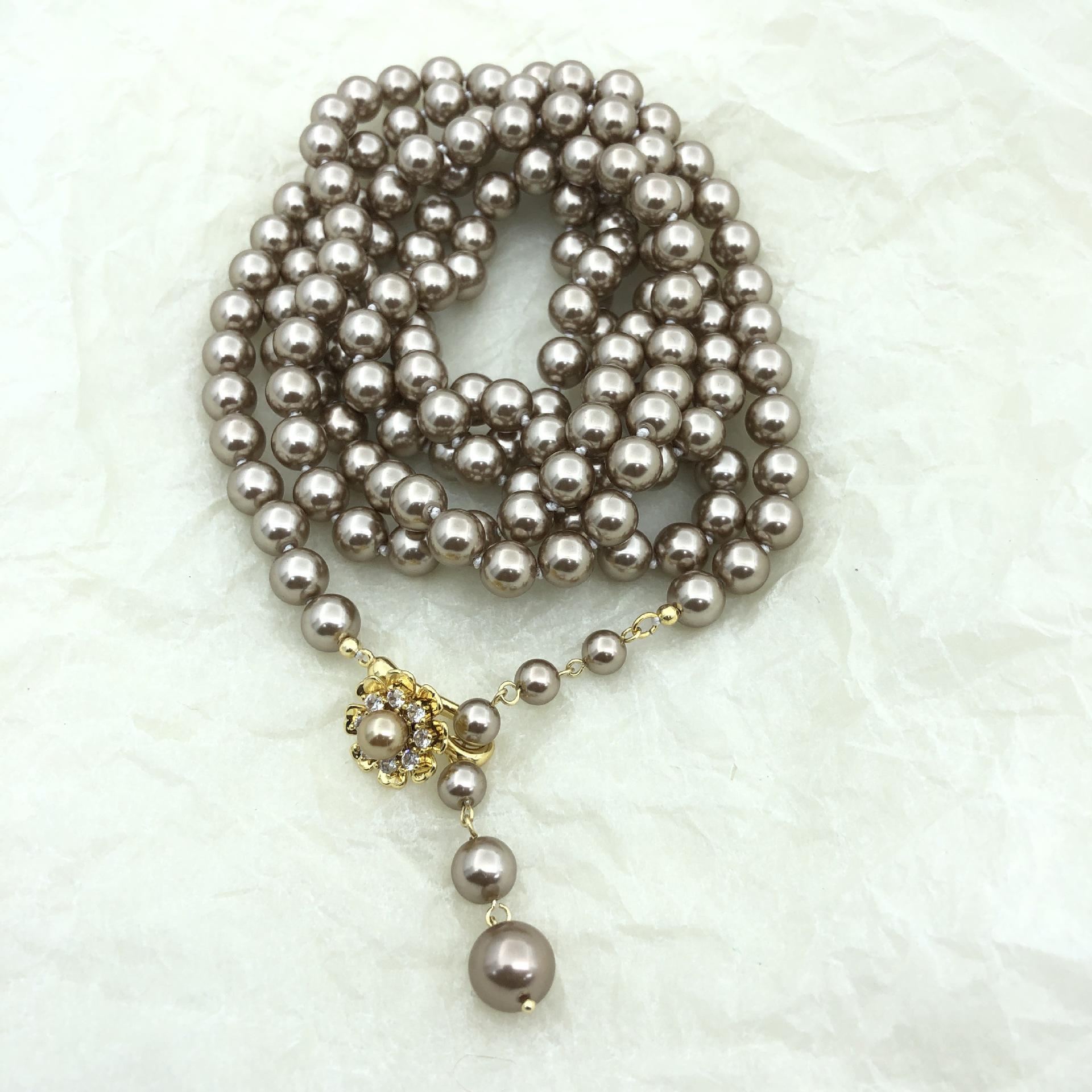 

Шицзя Двухслойное Длинное Модное Ожерелье на Ключицу - Универсальное и Элегантное