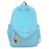 Schoolbag Large-capacity Student Schoolbag Ins Japanese Girl Simple Backpack Korean Version High School Soft Sister Solid Color Backpack