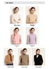 Women's High-Neck Cashmere Wool Pullover - Thick, Solid Color, Loose Fit, Autumn/Winter Sweater