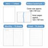 Stofftextur Tagebuch - 88 Blatt