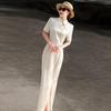 New Chinese Style Jacquard Qipao Dress
