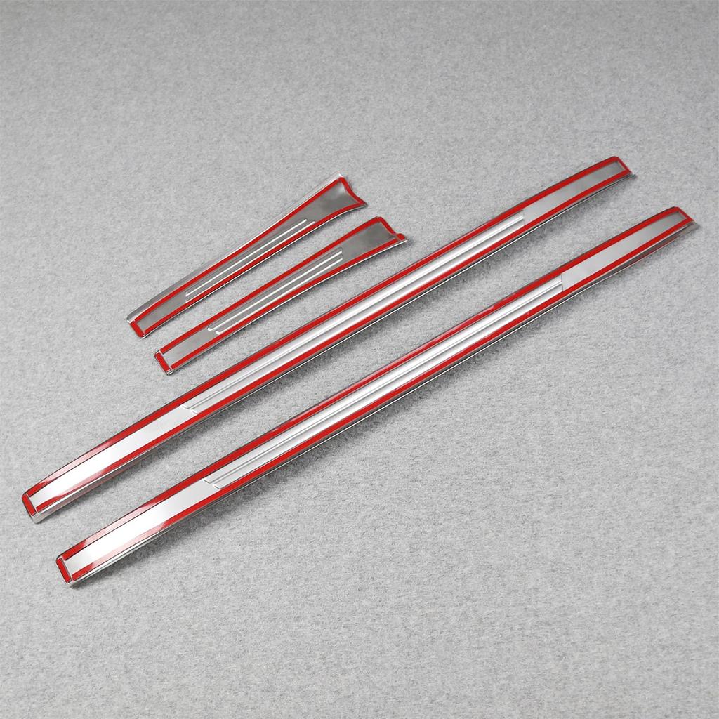 RUIQ Subaru Forester SL Series Exterior Stainless Steel Step Side Step Garnish Designed Exclusively for the Subaru Forester Garnish, (Silver) -