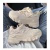 Mesh Breathable Thick-soled High-white Shoes Women's 2025 Summer New Casual Dad Shoes Thick-soled Muffin Korean Version Tide