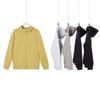 Unisex Heavyweight 380g Cotton Blend Hooded Zip-Up Sweatshirt Oversized High Neck Casual Pullover