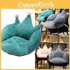 Seat Crown Plush Cushion Chair Pad Fur Home Office Waist Lumbar Pillow Warm Soft