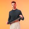 OEING Herren Lyocell Tencel Kaschmir Thermounterhemd mit Rollkragen