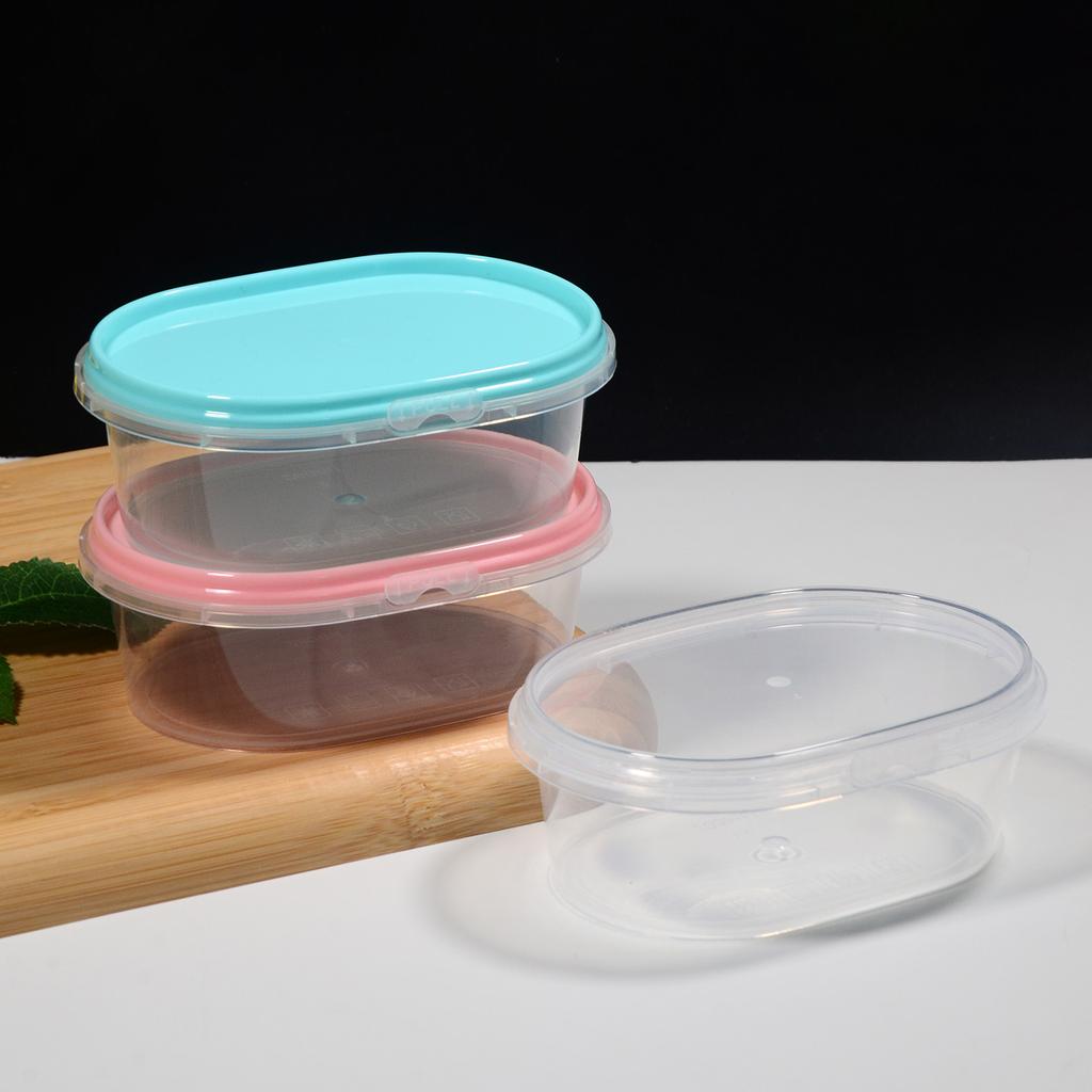 280ml Food Grade Plastic Box for Baby Food Storage Refrigerated Small Fridge Organization Sealed Container