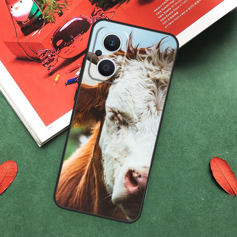 

Funny Cow Face Case For OPPO Reno 14F 13F 12F 11F 12 13 14 10 Pro 7 8 Lite OPPO Find X5 X6 X8 X9 Pro Cover OPPO Reno14 F