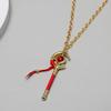 NIVLAC Furlen Goods Magic Wand Keychain Necklace 2-Piece Set Alloy Model Weapon Accessory Cosplay Item Pendant Key Car Decoration Gift Unofficial