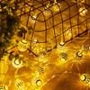 1PC Moroccan String Lights, 20 LED Golden Globe String Lights Battery Powered for Christmas, Home Decor (Not Included Battery)