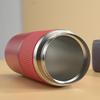 Elegant European-Style Insulated Travel Coffee Mug - Double Layer 304 Stainless Steel, Large Capacity & Portable