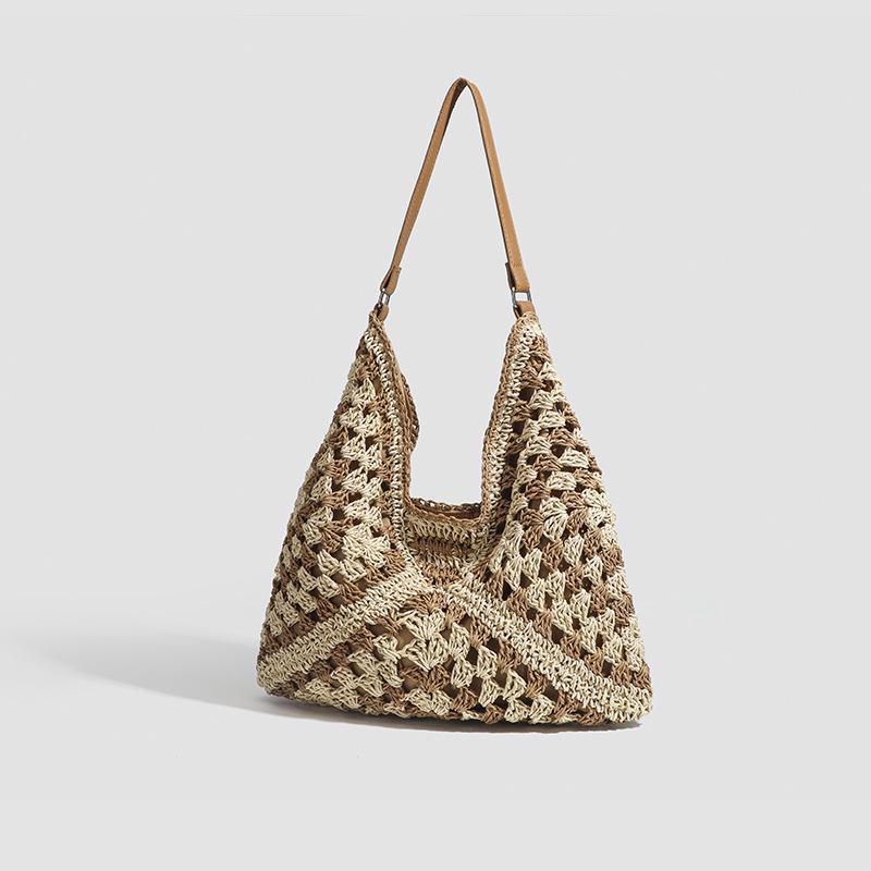 Casual Large Bag Beach Holiday Woven Bag Women's New Summer Large-capacity Shoulder Bag
