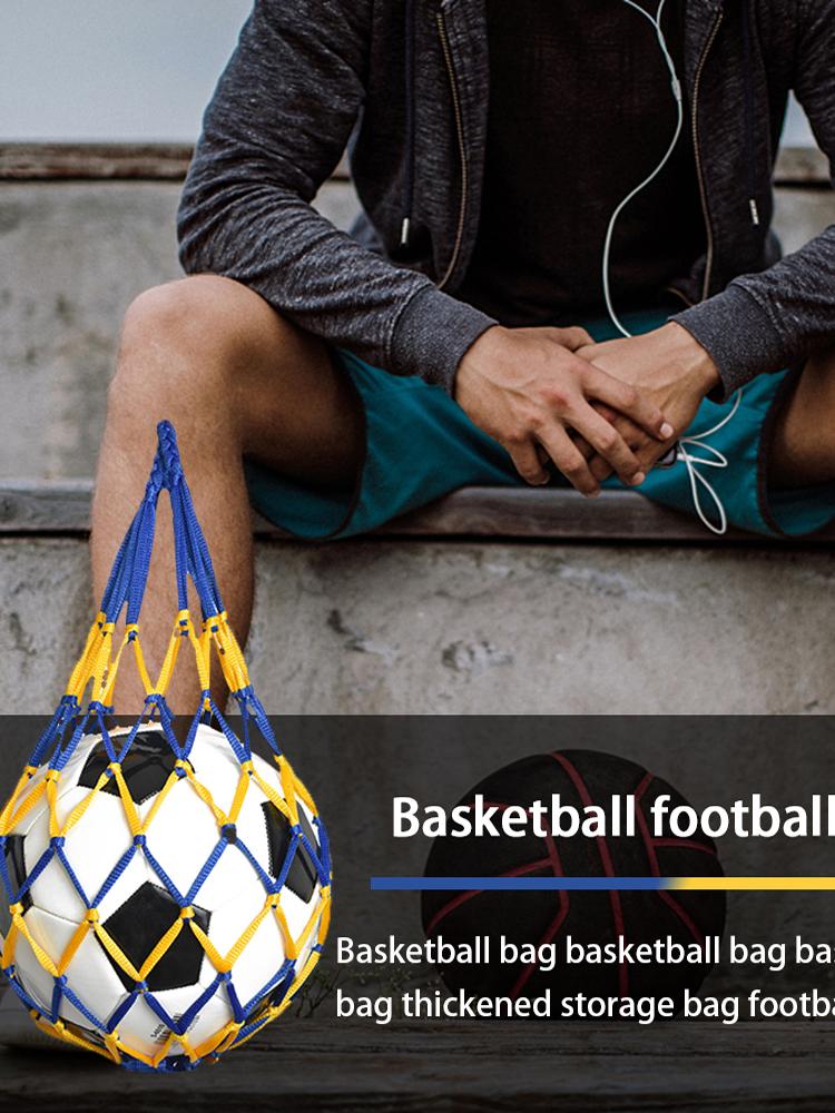 Single Ball Carrier Youth Football Self Trainer Football Net Bag for Carrying Basketball Volleyball Soccer Football Accessories