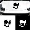 Creative Water Resistant Cowgirl Car Sticker Decal Vehicle Guitar Suitcase Decor