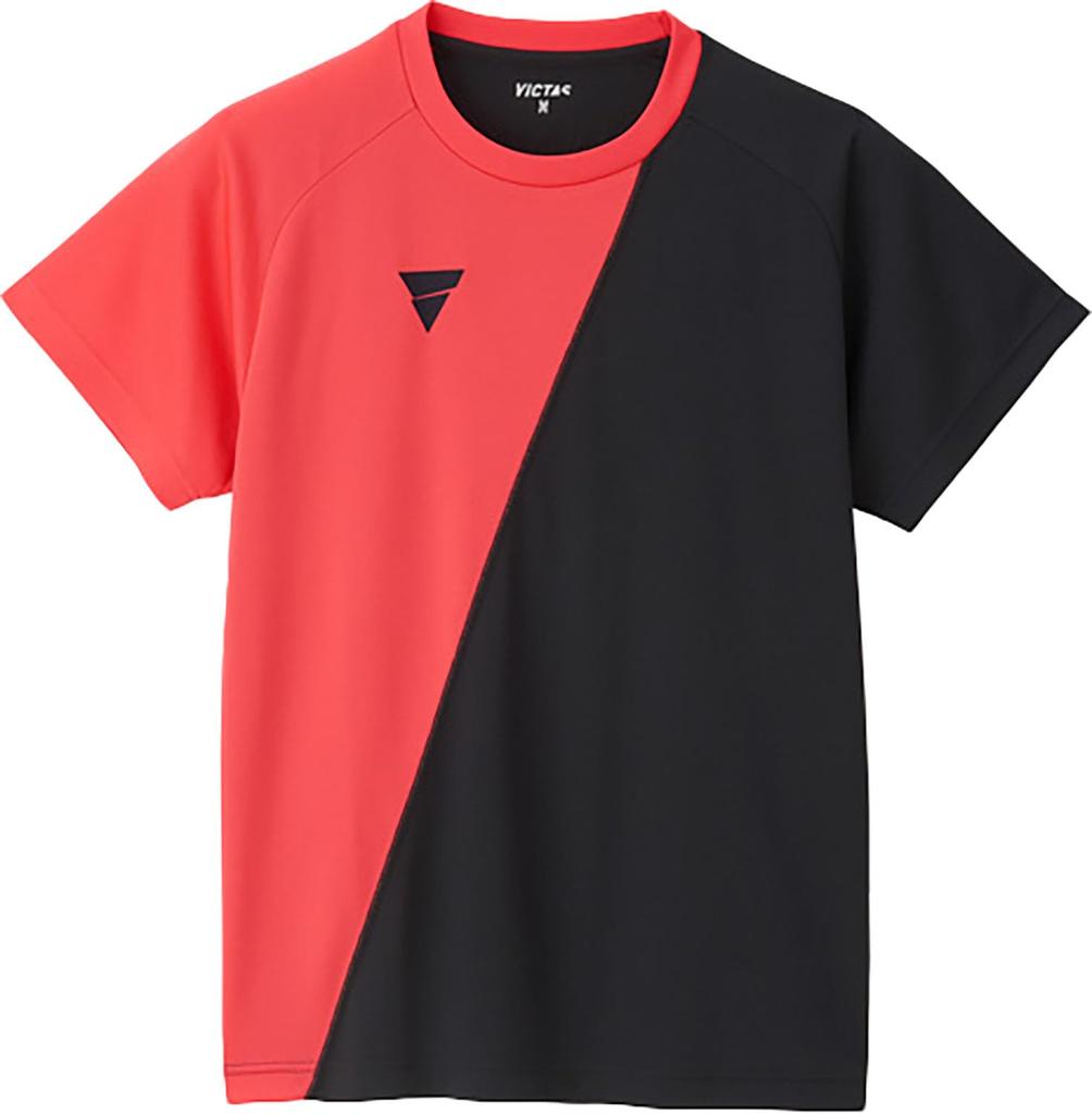 Victus Table Tennis Signal Size 532101 T-Shirt, Unisex, V-TS230, Red/Black, 3XL,
