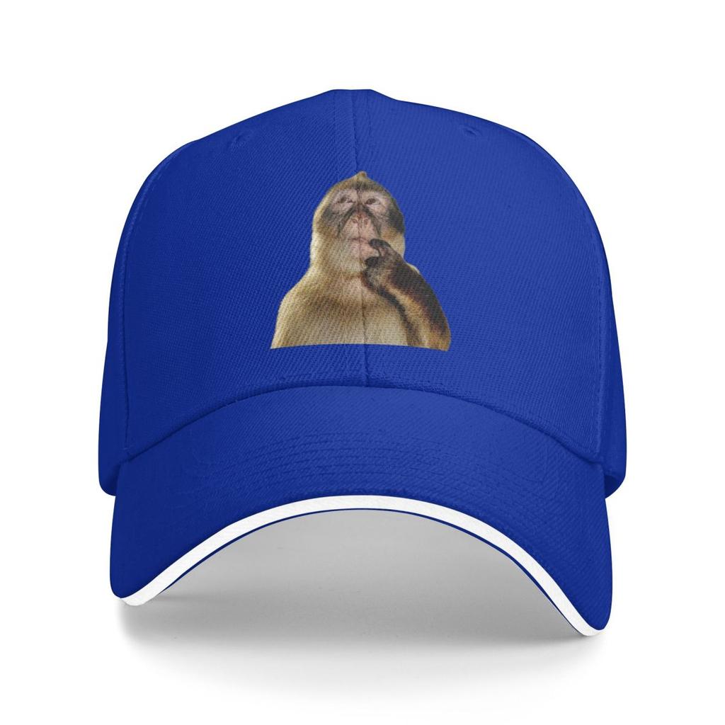 Baseball Caps Funny Monkey Thinking Meme Awesome Casquette FeUnisex Unisex Casual Summer Hats