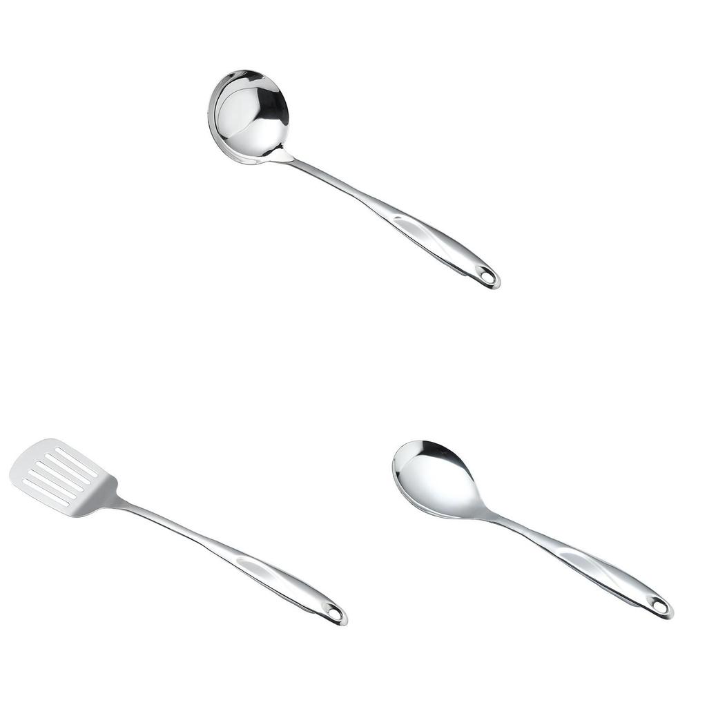 Stainless Steel Kitchen Utensils With Wall Mount For Durable Cooking And Storage