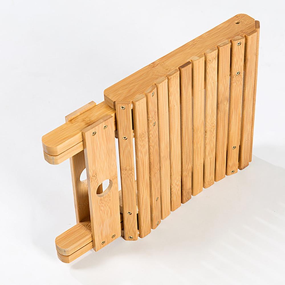 Log Color Folding Stool Square Shape Small Stool Stable Portable Seat Camping Activity