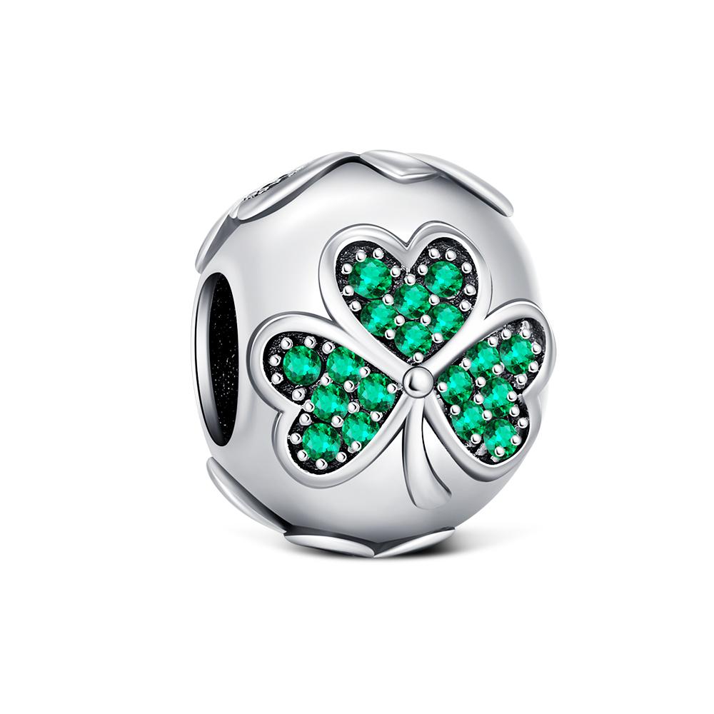 Copper Charm Beads Fit Original Bracelet Diy Jewelry Luck Clover Pendant Holiday Decoration Women Fashion Party