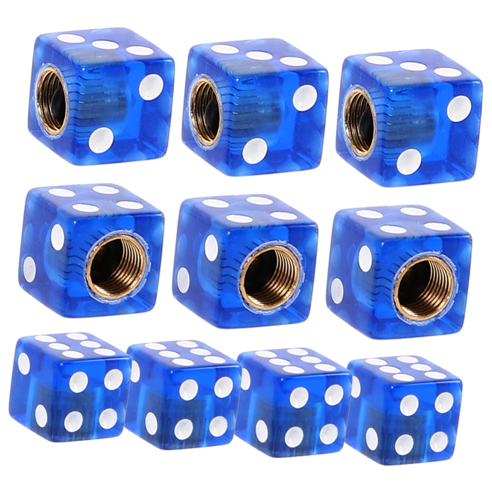 

GRIRIW 10 шт. Колпачки для вентилей шин с литьем, Колпачки для воздушных вентилей, Колпачки для шин, Шток вентиля для грузовика 1.20X1.20X1.20CM синий