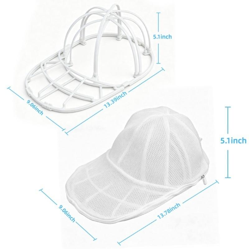 2pcs Double Detachable Baseball Cap Washing Frame,Anti-deformation Laundry Hat Protector,Reusable Cap Cleaning Support Rack
