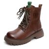 First layer cowhide Martin boots women's locomotive European short boots round head platform autumn and winter women's shoes boots long boots women's