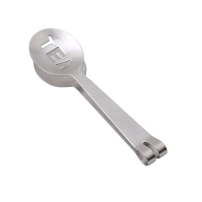 Roestvrij Staal Theezakje Clip Tang Theezakje Knijper Zeef Houder Grip Lepel Mini Thee Blad Anti-heet Klem Drink Clips