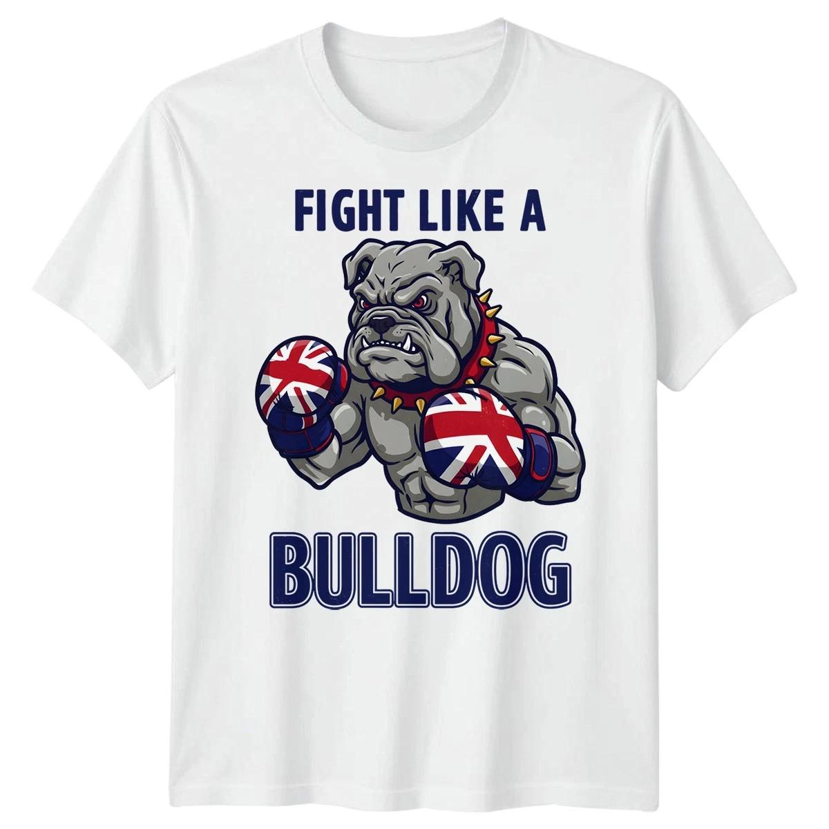 Union Jack Bulldog T-Shirt British Great Britain & UK Flag Tee For Adults Kids#4 140