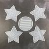American Flag Five-pointed Star Coaster Combination Silicone Mold Office Tea Water Coaster Mirror Crystal Epoxy Mold