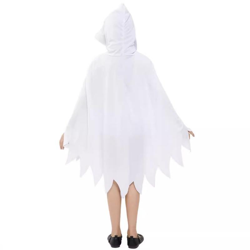 White luminous ghost cape cape halloween children's costume luminous grimace shawl party costume