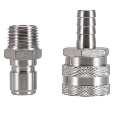 Stainless Steel Homebrew Brewing Quick Disconnect Set 1/2"BSP Beer Fitting
