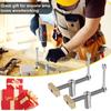 19/20mm Woodworking Adjustable Desktop Clip Fast Fixed Clip Fixture Vise Bench Dog Brake Inserts Workbench with 2 Ratchet Wrench