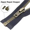 3 / 12 Paar 5# Reißverschluss Reparatur Zubehör Links und Rechts Stecker Basis Einzelöffnung Reißverschluss Reparaturteile für die Heimreparatur