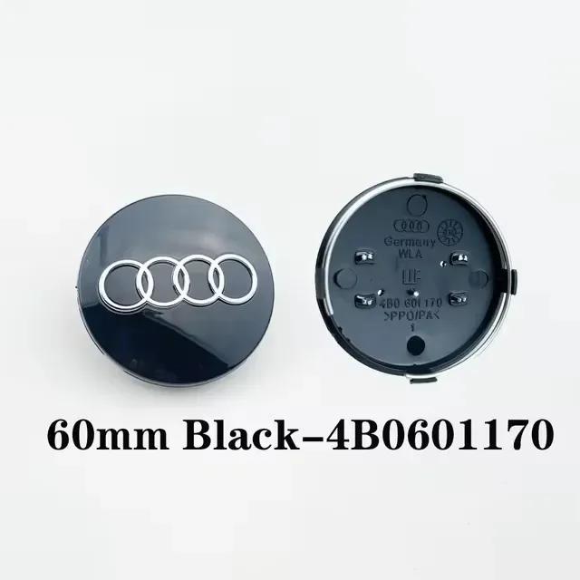 4 stk. For Audi A1 A3 A4 A5 A6 A7 4 stk. 60/61/68/69 mm Bilfelg Senterkapsel Felgkapsel C7 C6 C5 B5 B6 B7 B8 B9 D3 Q3 Q5 Q7 TT
