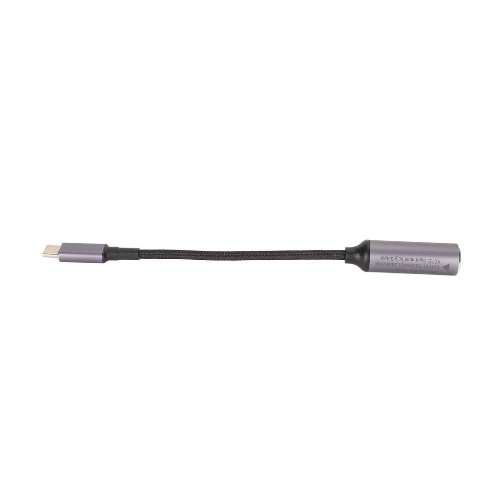 DC To Type C Cable 6.3x3.0mm 100W Female Input To Male Output Nylon Type C To DC6330 Cable for
