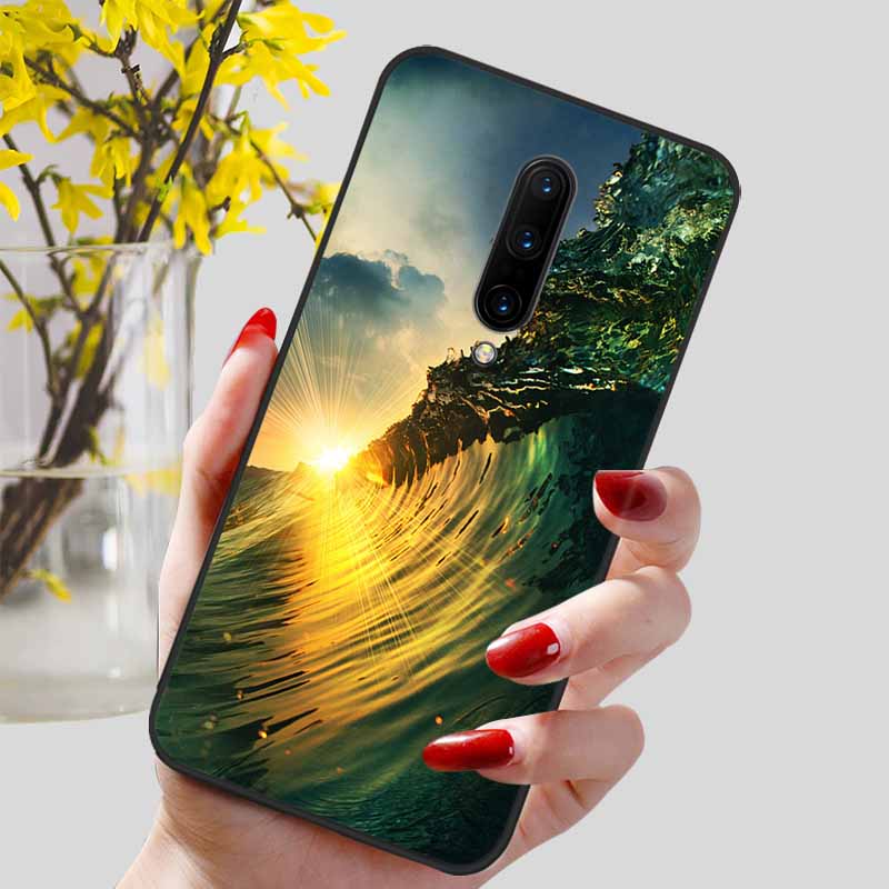 Phone Cover For Oneplus 7 Pro Case Lovely Printed TPU Silicon Soft Capa On for One Plus 7 7T Pro Oneplus7 7Pro Protection Covers