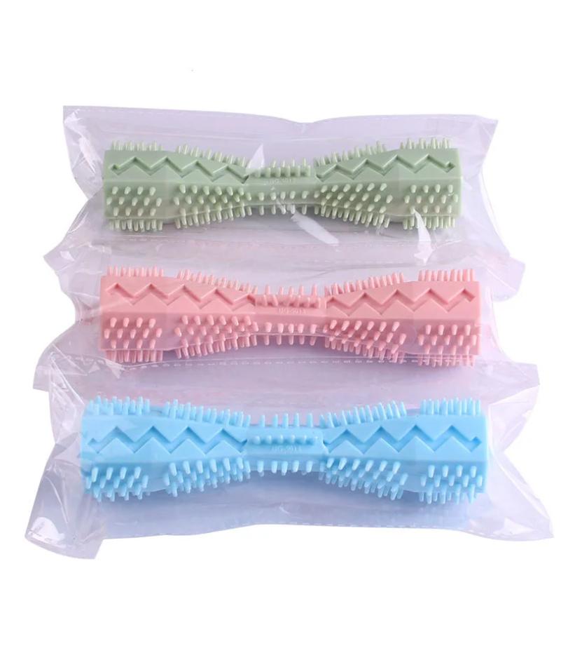 Dog Toothbrush Durable Dog Chew Toy Stick Soft Rubber Tooth Cleaning Point Massage Toothpaste Pet Toothbrush Molar Pet Supplies