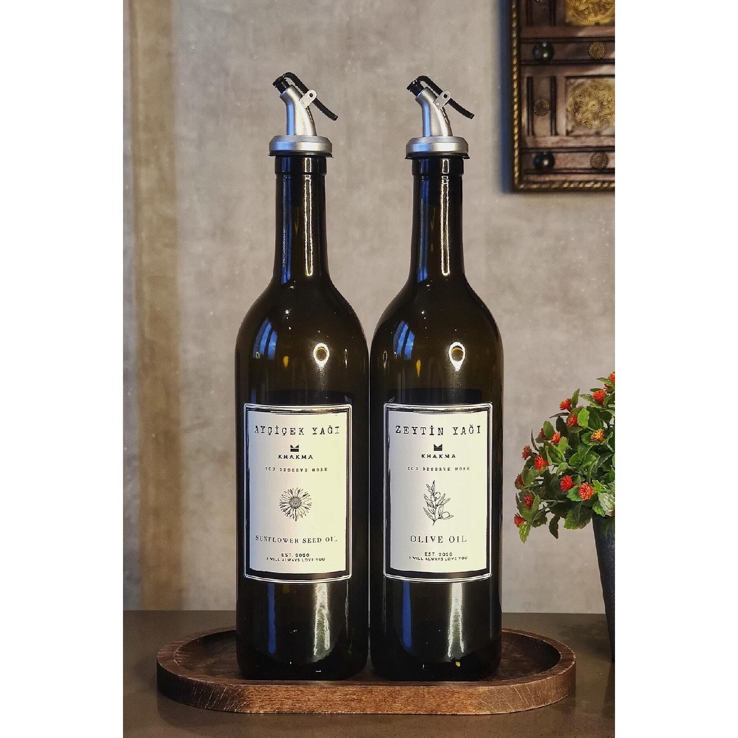 

Янтарный набор из 2 бутылок оливкового масла по 750 мл Масленка Масленка 750 Bb Za