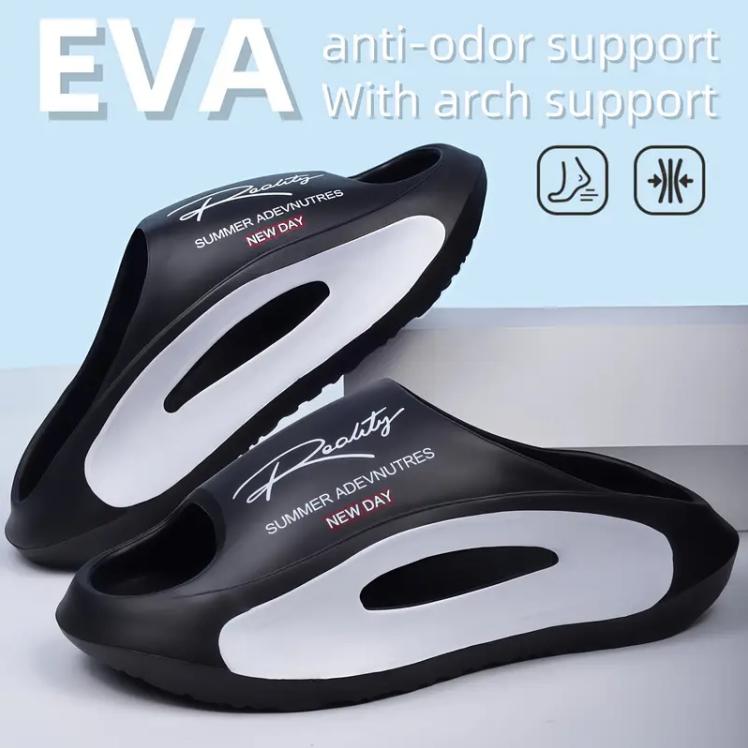 Fashion New Men's Casual Sports Outerwear Fashion Summer Soft Bottom Cool Drag Anti slip Indoor and Outdoor Durable Trendy Slippers