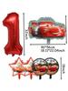Aluminum Film Balloon Digital Birthday Set Racing Car Decoration Theme Children's Birthday Party Decoration