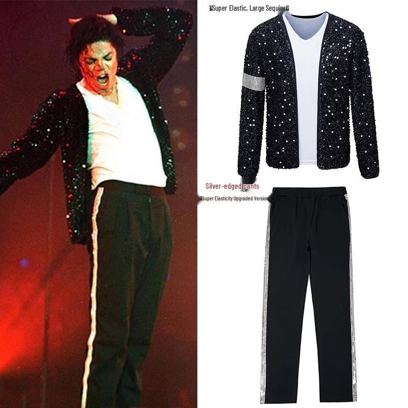 Michael Jackson Billy Jean Dance Costume Set for Kids & Adults