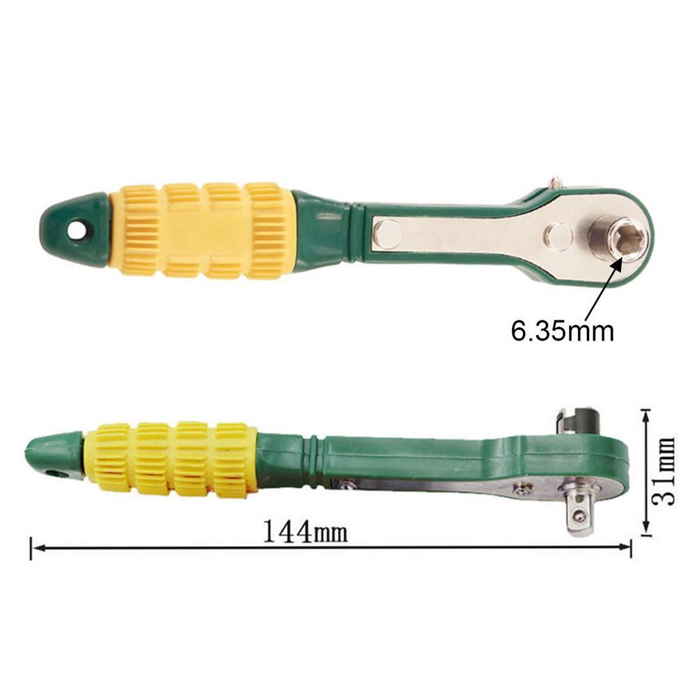 Mini 1/4 Screwdriver Rod Quick Ratchet Wrench Socket 5-13mm 1/4inch Driver Screwdriver Bits T10/T20/T25