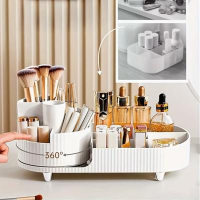 Aufbewahrungsbox für Kosmetika, großer, drehbarer Premium-Stiftehalter für den Schreibtisch, Make-up-Pinsel, Lippenstiftquaste, Make-up-Etui, verwendet für Parfüm, chemische Pinsel