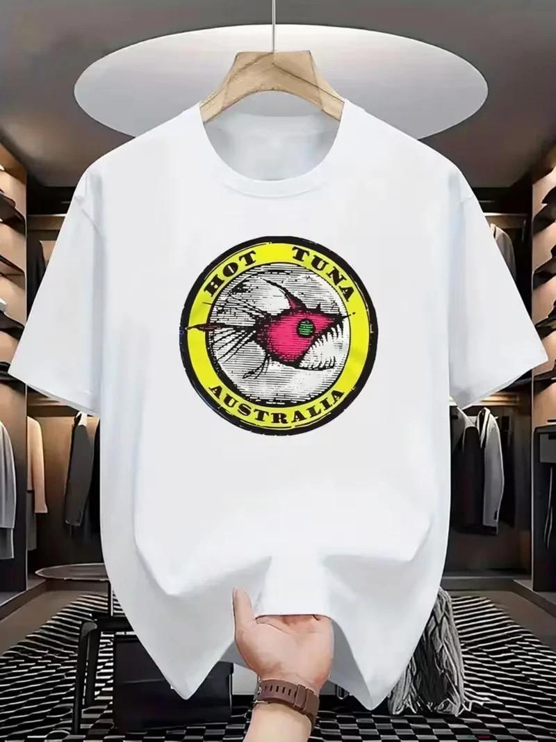 Men S Summer Loose-Fitting Round Neck Graphic T-Shirt, Versatile Trendy Top XXXL