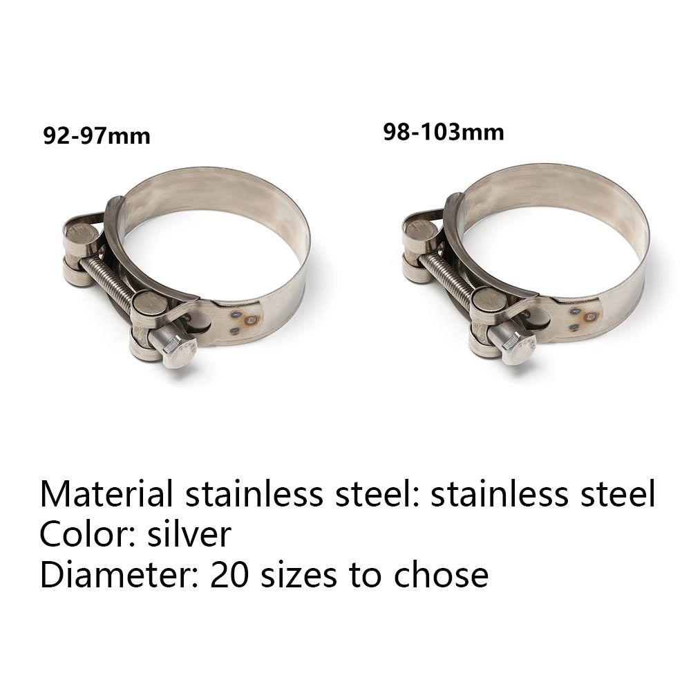 1pc Welding Powerful Exhaust Hardware Repair Tool Pipe Clip T Bolt Stainless Steel Hose Clamps